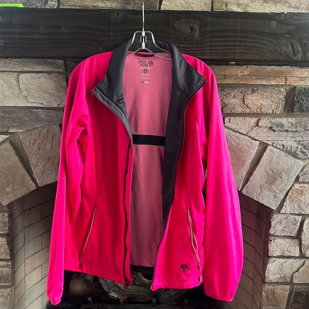 Mountain Hardware Bright Pink and Black Jacket XL - Picture 2 of 6